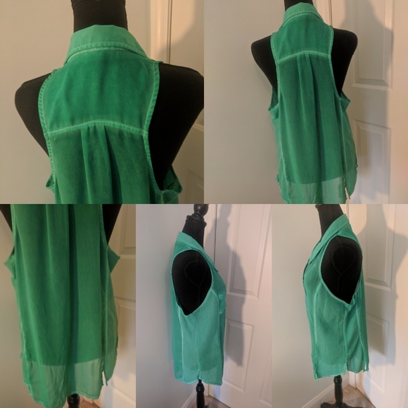 Free People We the Free sheer tank top size L - Picture 7 of 8